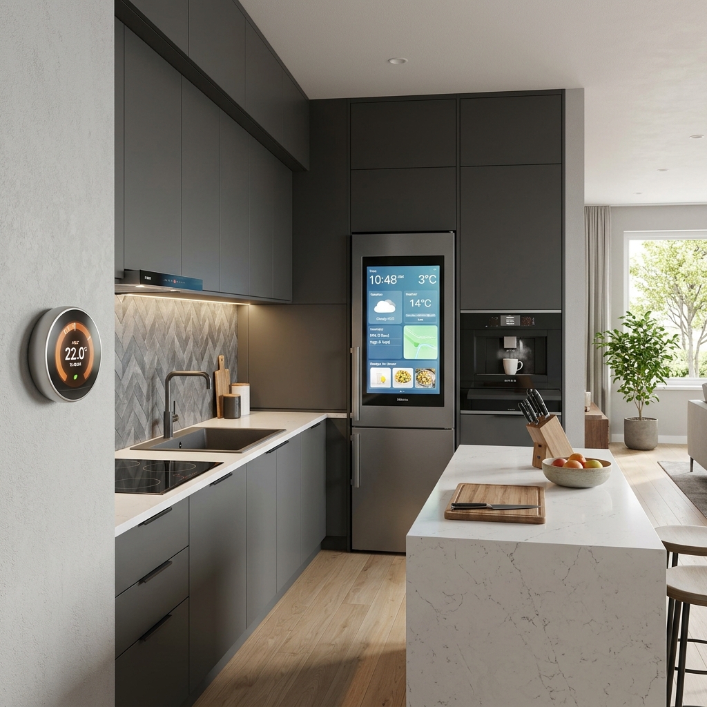 Smart appliance and air conditioner control interface on a mobile app